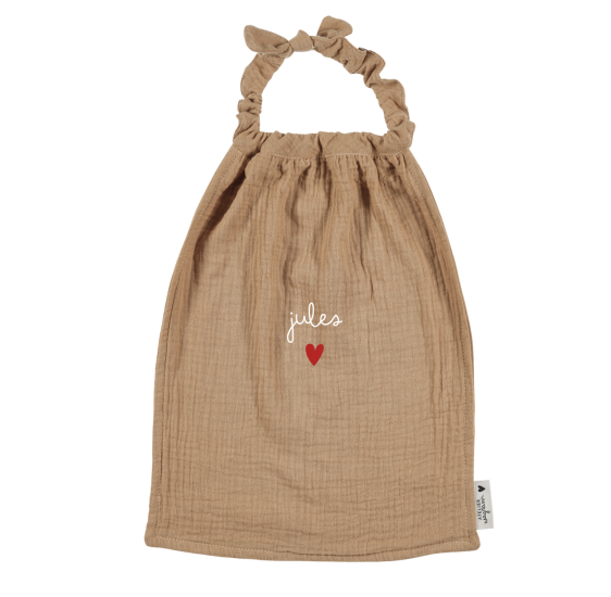 serviette de cantine en gaze de coton gaze camel