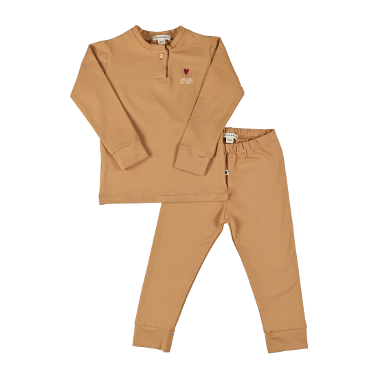 ensemble homewear coton caramel