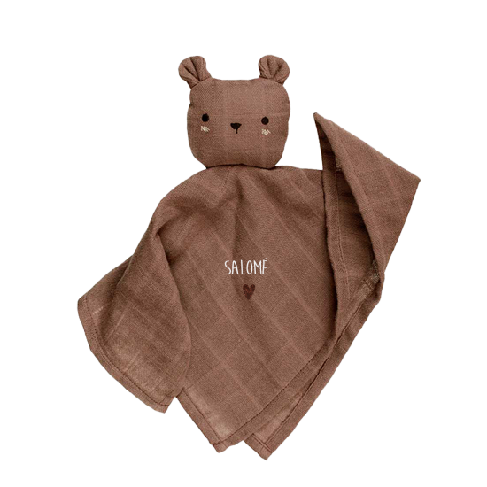 doudou lange ourson personnalisable