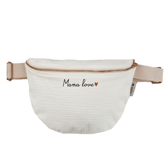 sac banane adulte gaze de coton ecru