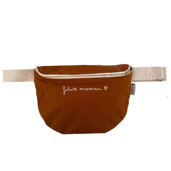 sac banane adulte gaze de coton caramel