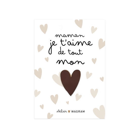 pins carte maman chocolat