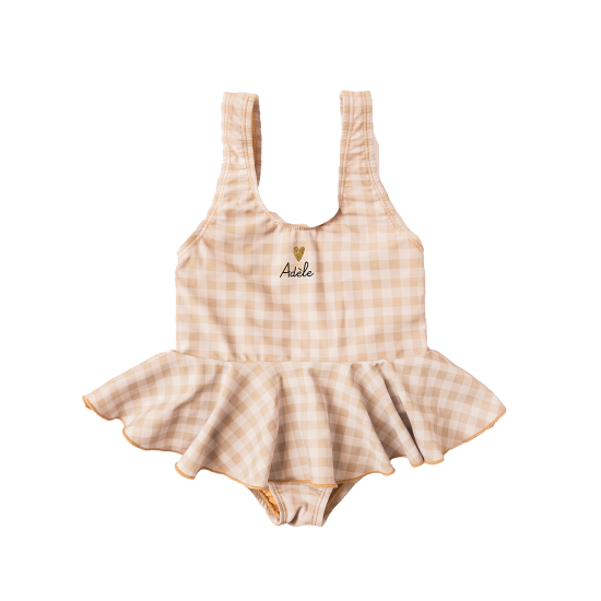 maillot vichy personnalisable