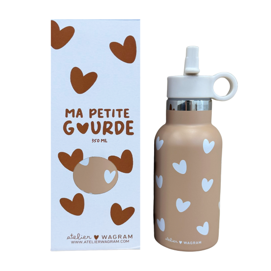 gourde en acier inoxydable nougat