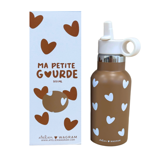 gourde en acier inoxydable isotherme caramel